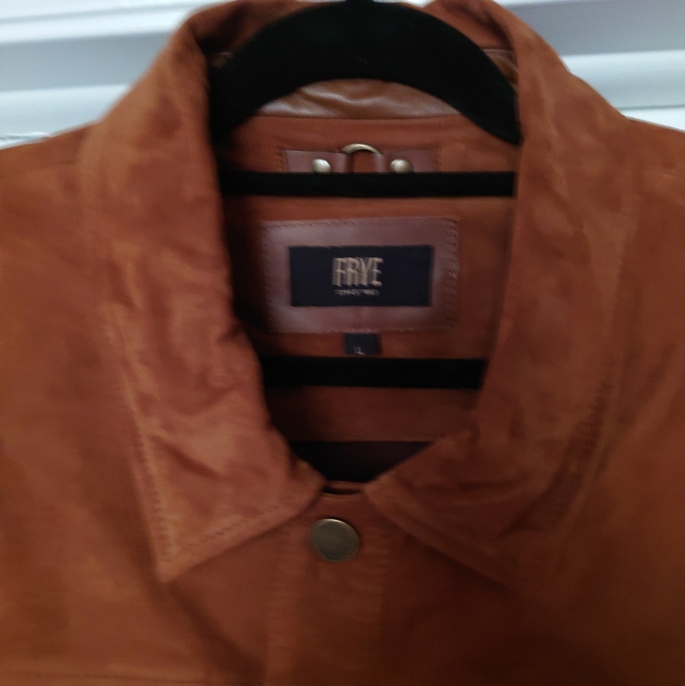 Men suede shirt jacket